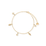 Bransoleta srebrna pozłacana