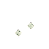 Kolczyki złote z ametystami i białymi topazami