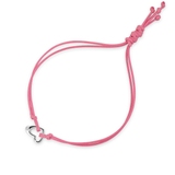 Bransoleta sznurkowa z sercem