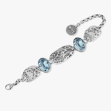 Bransoleta srebrna Motyle