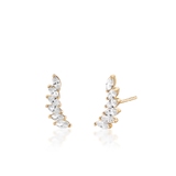 Kolczyki złote z cyrkoniami