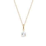 Wisiorek złoty z cyrkonią