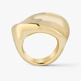 Pierścionek srebrny pozłacany