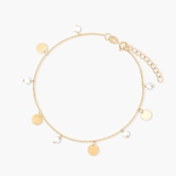 Bransoleta złota z perłami