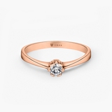 Pierścionek zaręczynowy złoty Jedyny