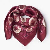 Chusta jedwabna Kwiaty Nocy Bratki