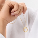 Naszyjnik srebrny pozłacany