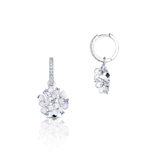 Kolczyki srebrne Kwiaty Nocy Biały Bez