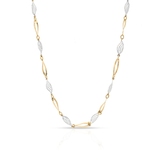 Naszyjnik złoty bicolor