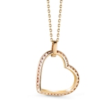 Wisiorek złoty serce