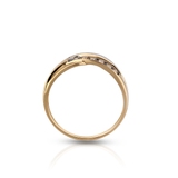 Pierścionek złoty z diamentami