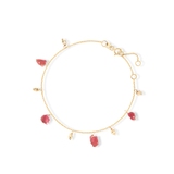 Bransoleta złota z różowymi turmalinami Saint Tropez