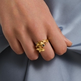 Pierścionek srebrny KOI