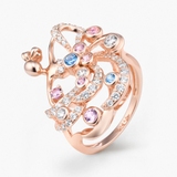 Pierścionek srebrny Balerina