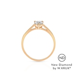 Pierścionek zaręczynowy złoty Doskonały