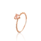 Pierścionek srebrny z sercem