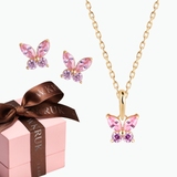 Komplet Błyszczący Motyl