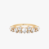 Pierścionek złoty z cyrkoniami Ceremonials