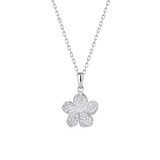 KOMPLET SREBRZYSTY KWIAT