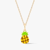 Wisiorek złoty ananas