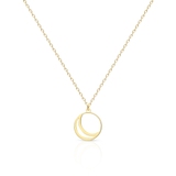 Naszyjnik srebrny pozłacany półksiężyc