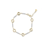 Bransoleta złota bicolor