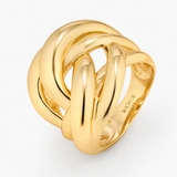 Pierścionek srebrny pozłacany