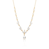 Naszyjnik złoty z cyrkoniami Ceremonials