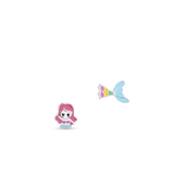 Kolczyki srebrne z motywem syrenki