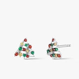 Kolczyki srebrne choinki