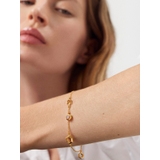 Bransoleta srebrna z bursztynem Miodowa