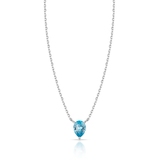 Naszyjnik srebrny z cyrkonią