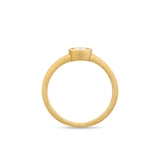 Pierścionek srebrny pozłacany z cyrkonią