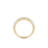 Pierścionek złoty z diamentami