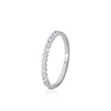 Pierścionek białe złoto z diamentami