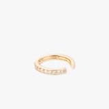 Nausznica złota z cyrkoniami