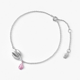 Bransoletka srebrna Kwiaty Nocy Wiśnia