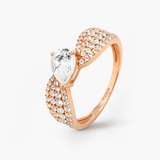 Pierścionek złoty Balerina