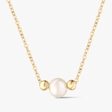 Naszyjnik złoty z perłą