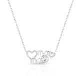 Naszyjnik srebrny z cyrkoniami