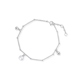 Bransoleta srebrna z perłą