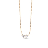 Naszyjnik złoty z cyrkoniami