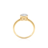 Pierścionek złoty z diamentami