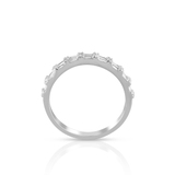 Pierścionek białe złoto z diamentami