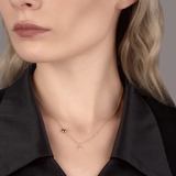 Naszyjnik złoty z cyrkoniami