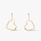 Kolczyki złote serca