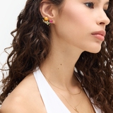 Nausznice srebrne Kwiaty Nocy Cytrusy