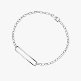 Bransoleta srebrna Czułość