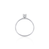 Pierścionek białe złoto z diamentem