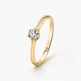 Pierścionek zaręczynowy złoty Jedyny